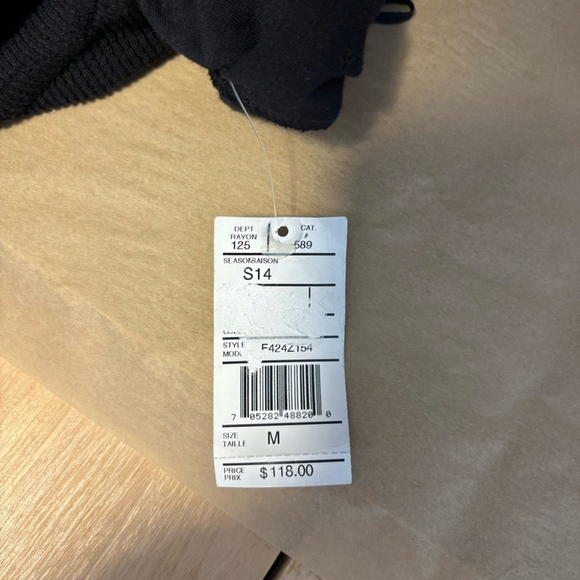 NWT Free People Lunch Date Textured Mini Dress Black Stretch Medium - Picture 8 of 11